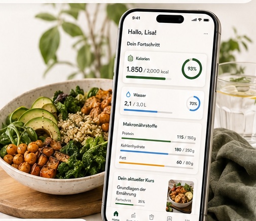 HOS App und gesundes Essen